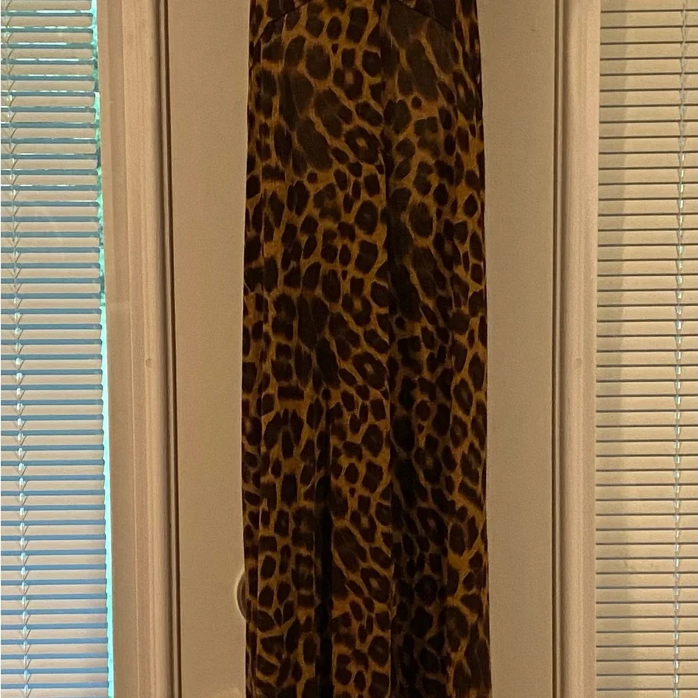 NWT planet Blue leopard print cut out maxi dress size Sm - Picture 3 of 5